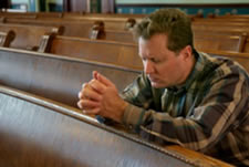 Men's Ministry, man praying